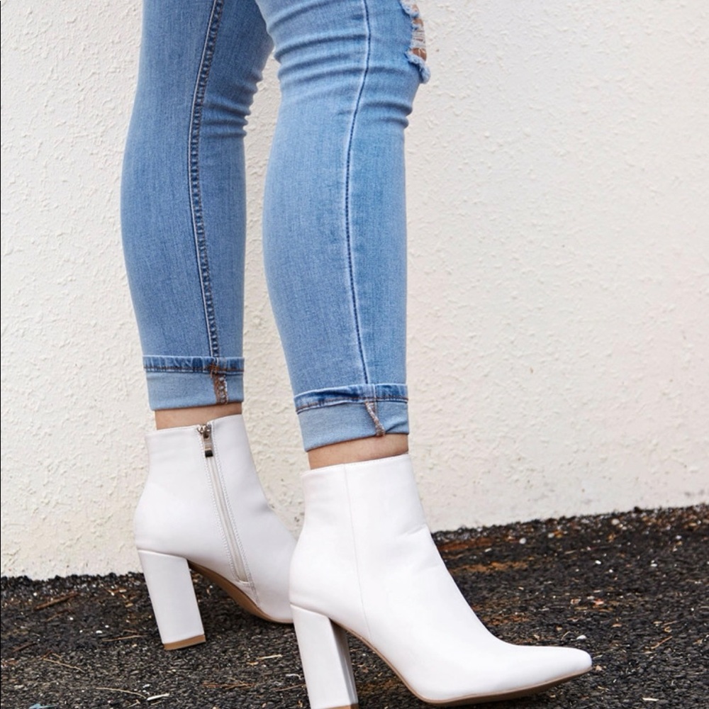 Chunky heel boots